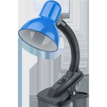 Светильник настольный светодиодный NDF-C011-60W-B-E27 прищепка, синий | 61641 | Navigator