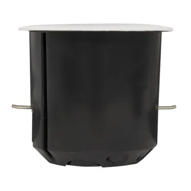 Коробка универсальная установочная КМП-020-028 углубленная с мет. лапками и крышкой (80х70) розн стикер