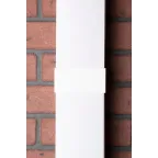 Соединитель (100х60) (2 шт) Plast Белый