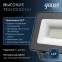 Прожектор светодиодный Qplus 20W 1800lm IP65 6500К черный |  613511320 | Gauss