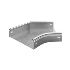                  Угол плоский плавный универсальный 45 град. к лотку 200х50, толщина 1,5 мм, Сендзимир цинк
               