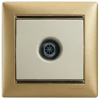 VALENA Розетка телевизионная TV звезда в рамку слоновая кость 1.5дБ