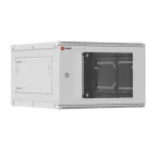 Шкаф телекоммуникационный настенный разборный 6U (600х650) дверь стекло, Astra A Basic