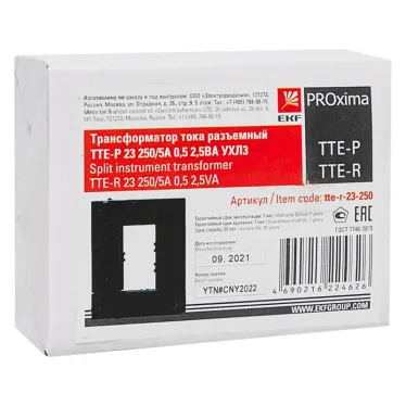 Трансформатор тока ТТЕ-Р 23 250/5А 0,5 2,5ВА УХЛ4 PROxima