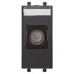 Avanti Розетка TV одиночная модульная, , Черный матовый, 1 модуль