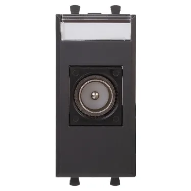 Avanti Розетка TV одиночная модульная, , Черный матовый, 1 модуль