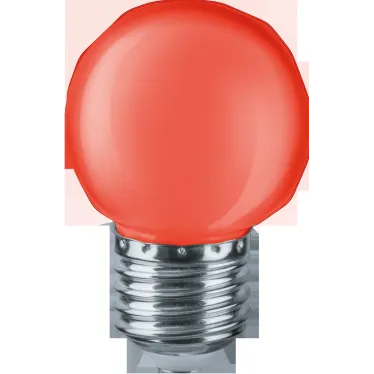 Лампа светодиодная для белт лайта 1Вт Е27 230В красный NLL-G45-1-230-R-E27 шарик цветной | 71827 | Navigator