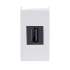 Розетка USB 3.0 Viva белая 1 модуль