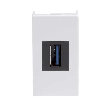 Розетка USB 3.0 Viva белая 1 модуль