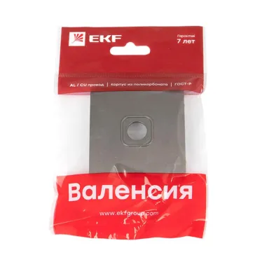 Валенсия лицевая панель розетки TV 1-местная 75Ом 5-862МГц графит