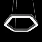 Светильник светодиодный ДСО-24Вт 3000К Enso G черный