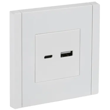FORTE@PIANO Розетка USB A+C 18Вт FP251 белый IEK