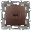 Розетка HDMI, Эра12, бронза, 12-3114-13