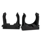 Крепеж-клипса для труб для монтажного пистолета черная в полиэтиленовом пакете д32