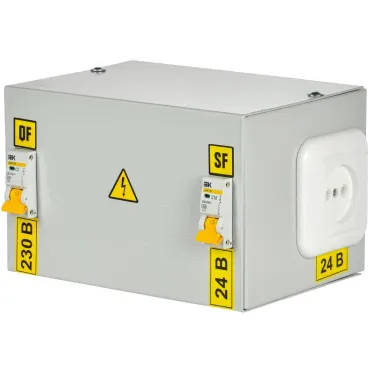 Ящик с понижающим трансформатором ЯТП-230/24/0.25 IP30 с автоматами УХЛ4