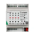 Диммер KNX-204-DIM-DIN (12-48V, 8x0.35/4x0.7/2x1A) (IARL, Пластик)