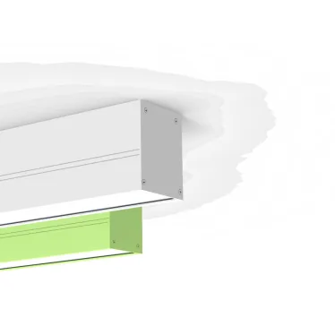 Светодиодный светильник Т-Лайн одиночный подвесной/накладной 513х70х90 мм 16 Вт 4000 К металлик| V1-R0-70303-05D01-2001640 | VARTON