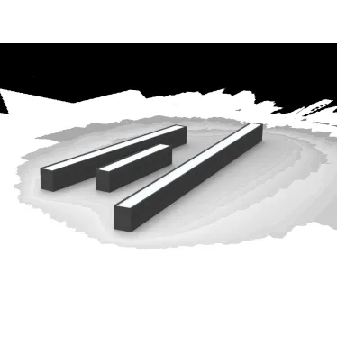 Светодиодный светильник Т-Лайн одиночный подвесной/накладной 1006х70х90 мм 32 Вт 4000 K белый муар| V1-R0-00304-05D01-2003240 | VARTON