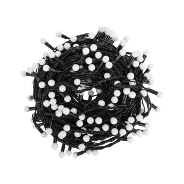 Гирлянда "Мультишарики" Ø13 мм, 20 м, черный ПВХ, 200 диодов, цвет RGB | 303-509-1 | NEON-NIGHT