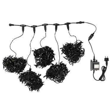 Гирлянда "LED ClipLight" 24V, 5 нитей по 20 метров, цвет диодов Белый | 323-505 | NEON-NIGHT