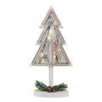 Деревянная фигурка с подсветкой «Елка на подставке» 14,5х5х30 см | 504-028 | NEON-NIGHT