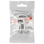 Вилка б/з 6A с кольцом непрямой ввод белая (10/200/9600) V1