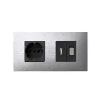 Рамка-декор на 2 поста для 2700620-03., S27Pl, серое солнце