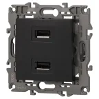 Устройство зарядное USB, 5В-2100мА, Эра Elegance, антрацит, 14-4110-05