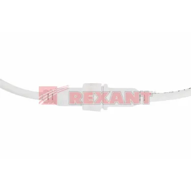Соединительный кабель (2pin) герметичный (IP67) 2х1,0кв мм белый, REXANT