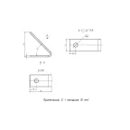STRUT-пластина угловая 45гр. 4 отверстия HDZ