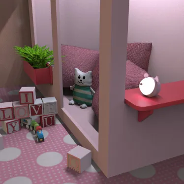 Светильник ночник настольный 5 Вт 200 лм 2700-6000К DC 5В Розовый IP20 100х100х109мм с Li-ion акк 1200мА диммируемый Qplus Gauss