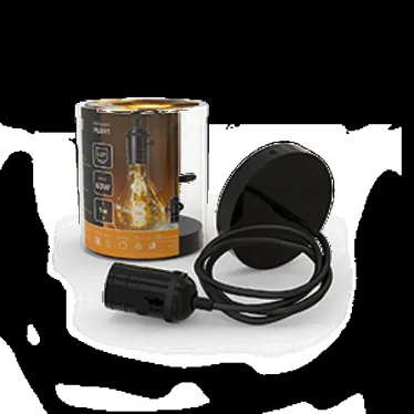 Светильник подвесной под лампу 1хE27 AC 220В Черный IP20 1000х38х83мм Алюминий Decor Gauss