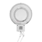 Лупа на струбцине , круглая, 3D, с подсветкой, белая | 31-0001 | REXANT