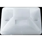 Площадка самоклеящаяся 25х25 белая под хомуты (100шт)