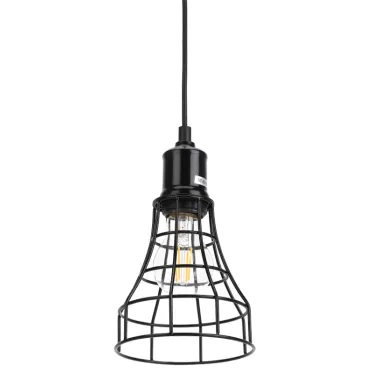 Подвес PL10 BK металл, E27, max 60W, d135 мм, черный (20/240)