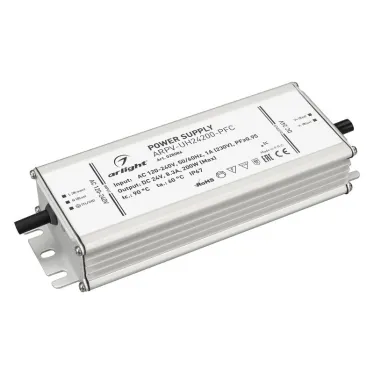 Блок питания ARPV-UH24200-PFC (24V, 8.3A, 200W) (ARL, IP67 Металл, 7 лет)