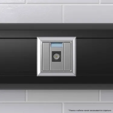 Avanti Розетка TV одиночная модульная, , Закаленная сталь, 1 модуль