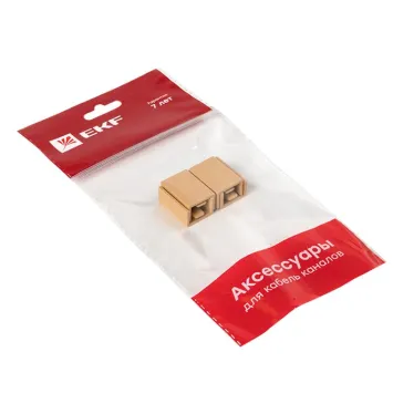 Соединитель (15х10) (4 шт) Plast PROxima под светлое дерево