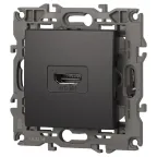 Розетка HDMI, Эра Elegance, антрацит, 14-3114-05