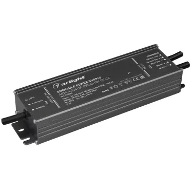 Блок питания ARPV-LG24150-PFC-0-10V-CV-CC (24V, 6.3A, 150W) (, IP67 Металл, 5 лет)
