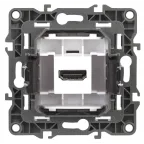 Розетка HDMI, Эра12, алюминий, 12-3114-03