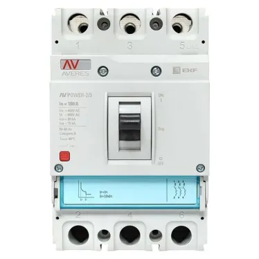 Выключатель автоматический AV POWER-2/3 160А 80kA TR AVERES