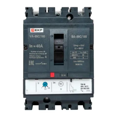 Выключатель автоматический ВА-99C 160/40А 3 полюса 35кА