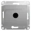 GLOSSA Розетка телевизионная TV одиночная в рамку 1дБ алюминий