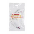 Соединительный кабель (2pin) герметичный (IP67) 2х1,0кв мм белый, REXANT