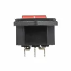 Выключатель клавишный 250 V 16 А (4с) ON-OFF красный с подсветкой и штекером C14 3PIN | 36-2282 | REXANT
