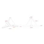 Светильник LED Geometria Igrek SPO-144-W-40K-066 66Вт 4000К 4000Лм IP40 1200*1200*80 белый подвесной драйвер внутри