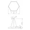 Светильник светодиодный Geometria Hexagon SPO-122-W-40K-066 66Вт 4000К 4800х800х800х80 белый подвесной