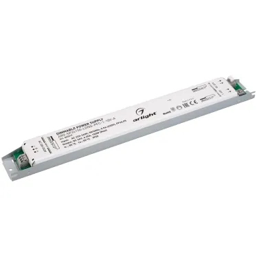 Блок питания ARV-SP24150-LONG-PFC-1-10V-A (24V, 6.25A, 150W) (ARL, IP20 Металл, 5 лет)