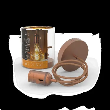 Светильник подвесной под лампу 1хE27 AC 220В Медный IP20 1000х38х83мм Алюминий Decor Gauss